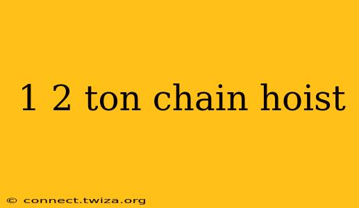 1 2 ton chain hoist