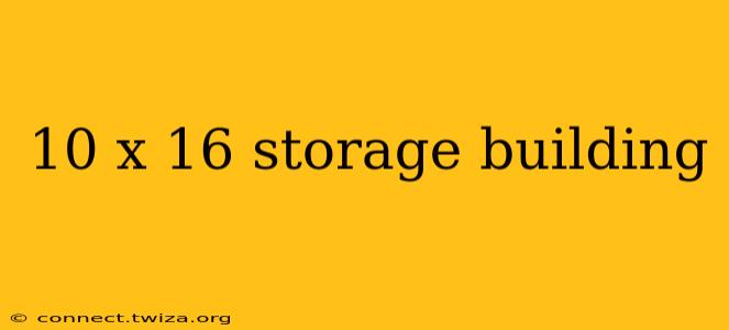 10 x 16 storage building