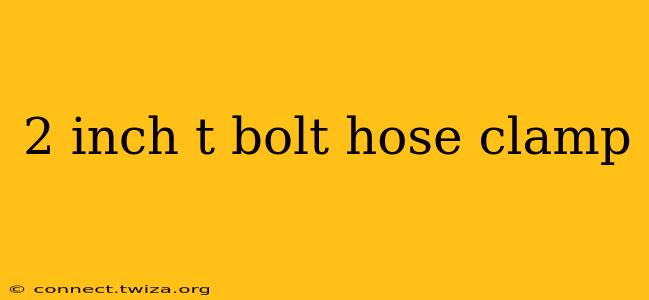 2 inch t bolt hose clamp