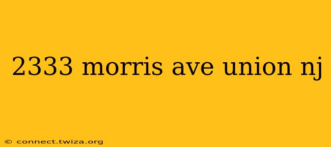 2333 morris ave union nj