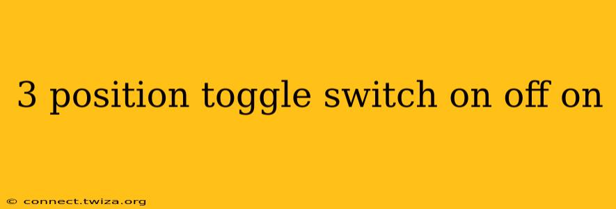 3 position toggle switch on off on
