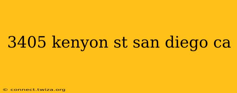 3405 kenyon st san diego ca