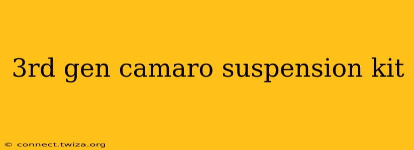 3rd gen camaro suspension kit