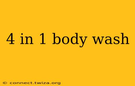 4 in 1 body wash