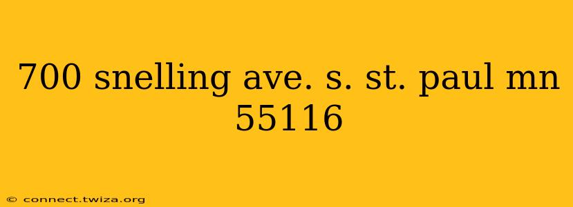 700 snelling ave. s. st. paul mn 55116