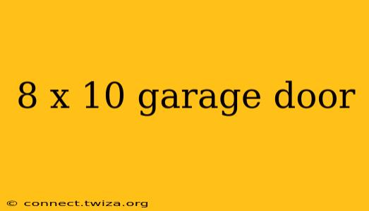 8 x 10 garage door