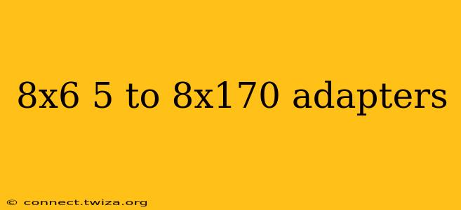 8x6 5 to 8x170 adapters