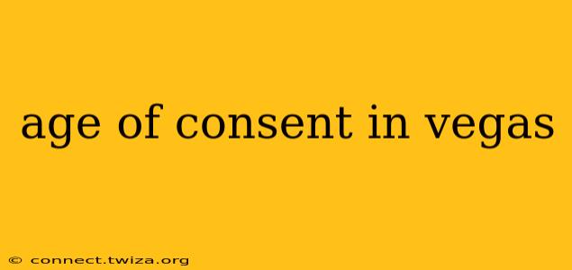 age of consent in vegas