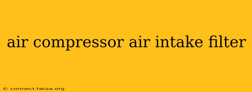air compressor air intake filter