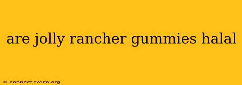 are jolly rancher gummies halal