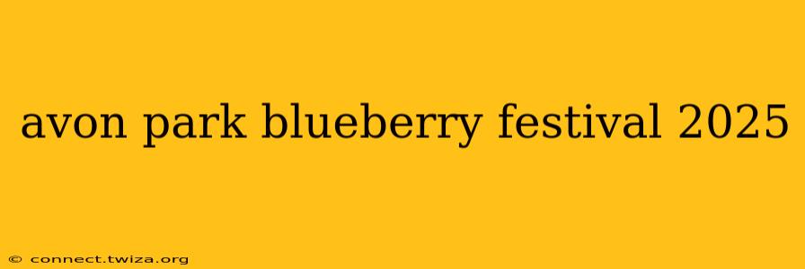 avon park blueberry festival 2025