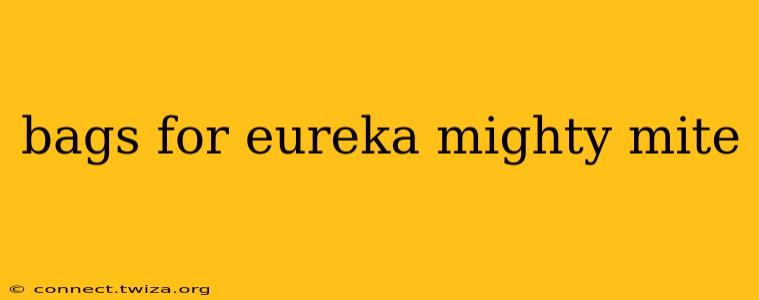 bags for eureka mighty mite