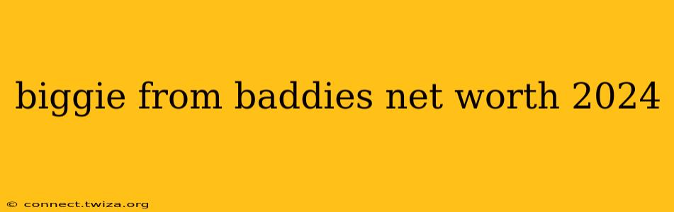 biggie from baddies net worth 2024