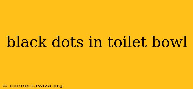 black dots in toilet bowl