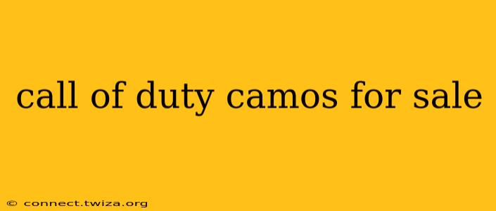 call of duty camos for sale