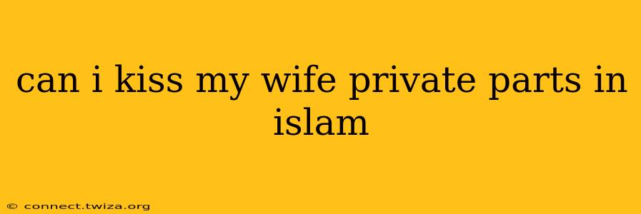 can i kiss my wife private parts in islam