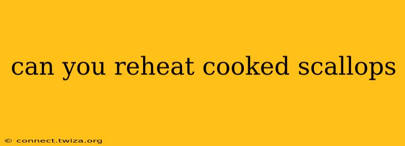 can you reheat cooked scallops