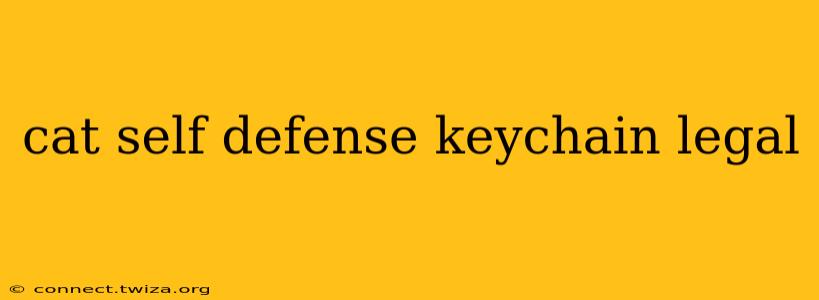 cat self defense keychain legal