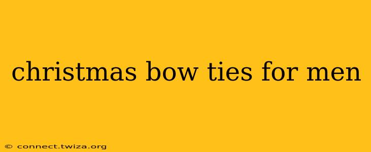 christmas bow ties for men