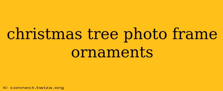 christmas tree photo frame ornaments