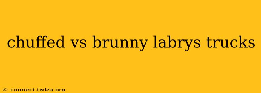 chuffed vs brunny labrys trucks