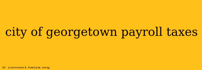 city of georgetown payroll taxes