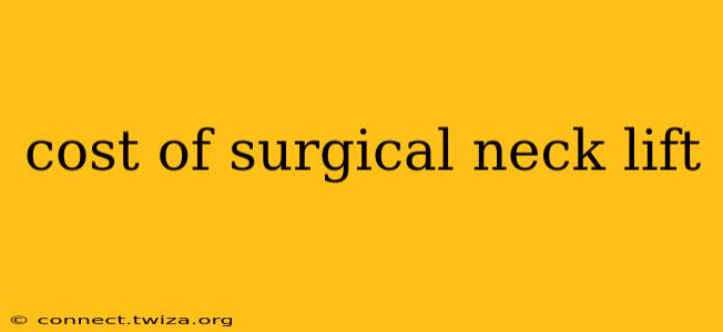 cost of surgical neck lift