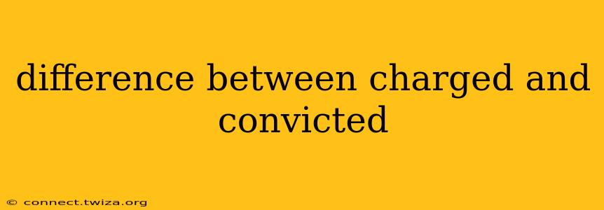 difference between charged and convicted