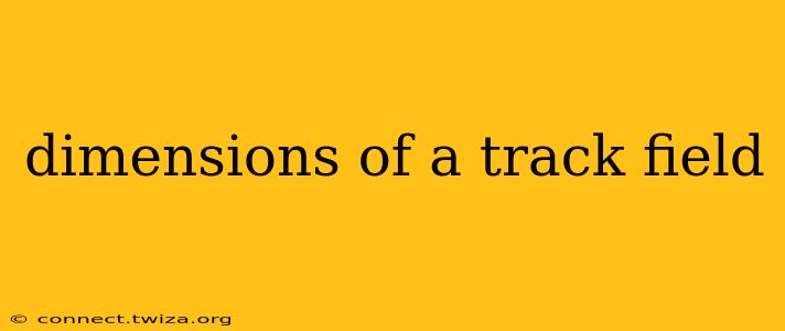 dimensions of a track field