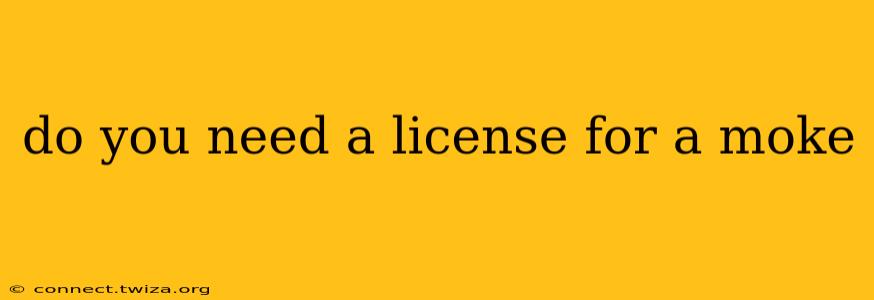 do you need a license for a moke