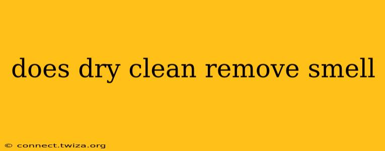 does dry clean remove smell