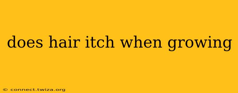 does hair itch when growing