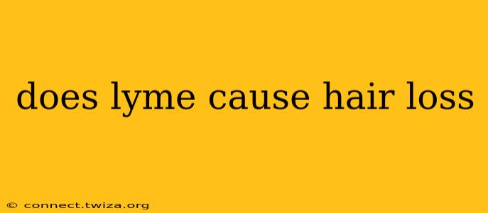 does lyme cause hair loss