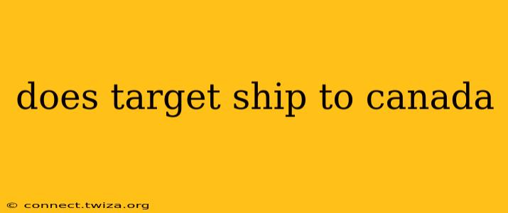 does target ship to canada