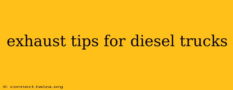 exhaust tips for diesel trucks