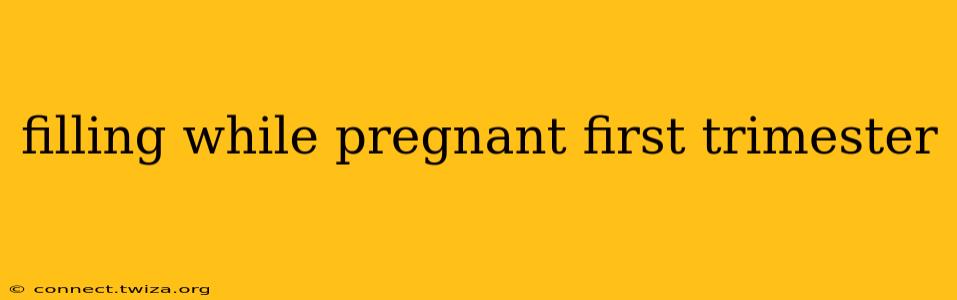 filling while pregnant first trimester