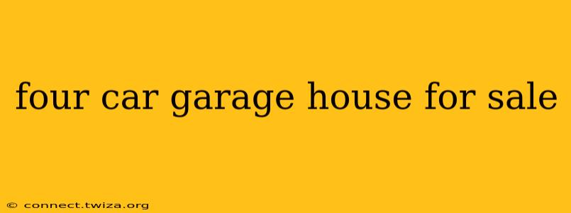four car garage house for sale