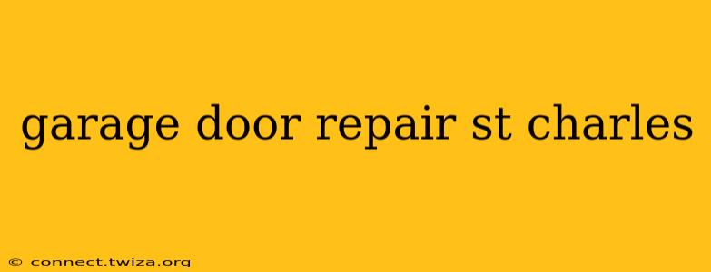 garage door repair st charles