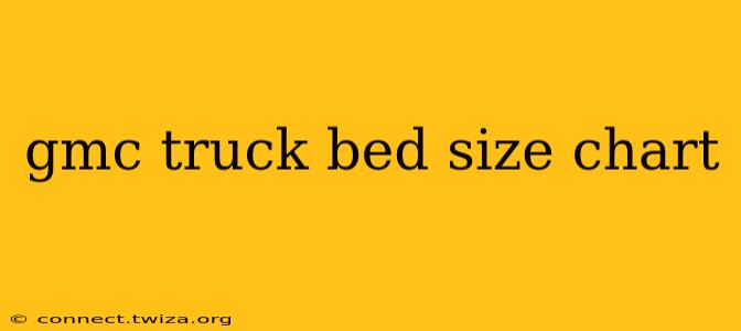 gmc truck bed size chart