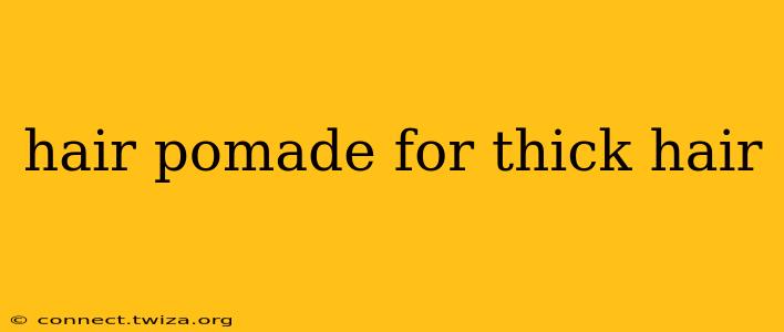 hair pomade for thick hair