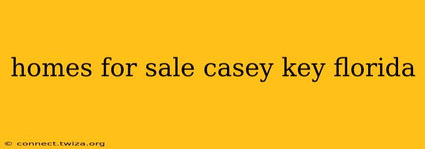 homes for sale casey key florida