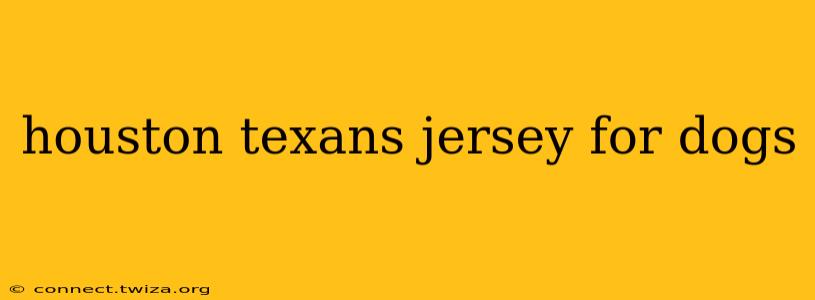 houston texans jersey for dogs