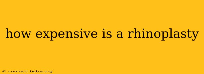 how expensive is a rhinoplasty