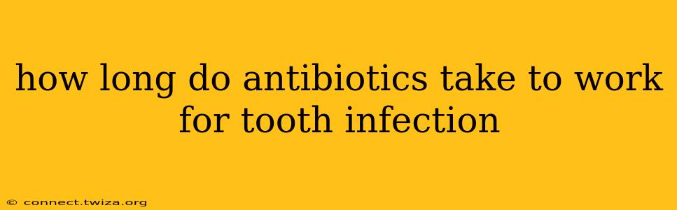 how long do antibiotics take to work for tooth infection