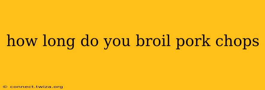 how long do you broil pork chops