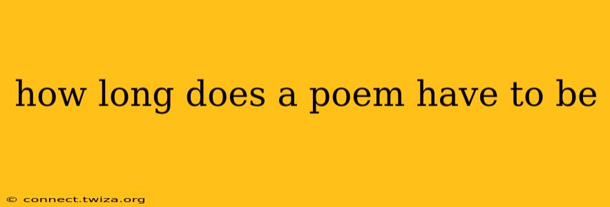 how long does a poem have to be