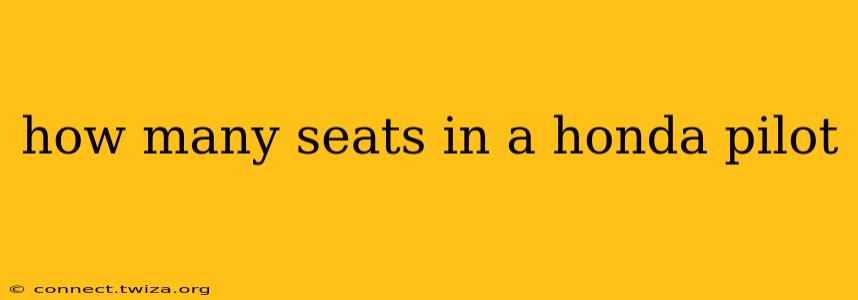 how many seats in a honda pilot