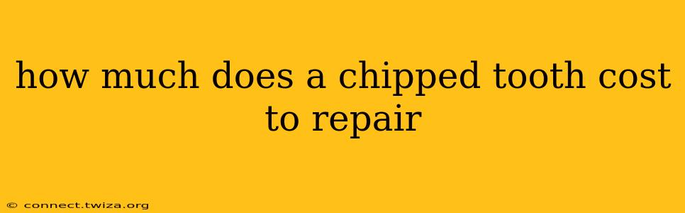 how much does a chipped tooth cost to repair