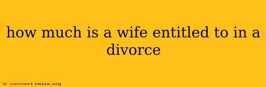 how much is a wife entitled to in a divorce