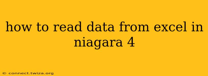 how to read data from excel in niagara 4